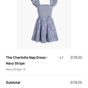 Hill House Blue and White Smocked Mini Sundress